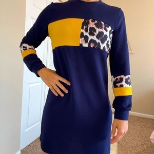 Dress long sleeve Spring animal print size S